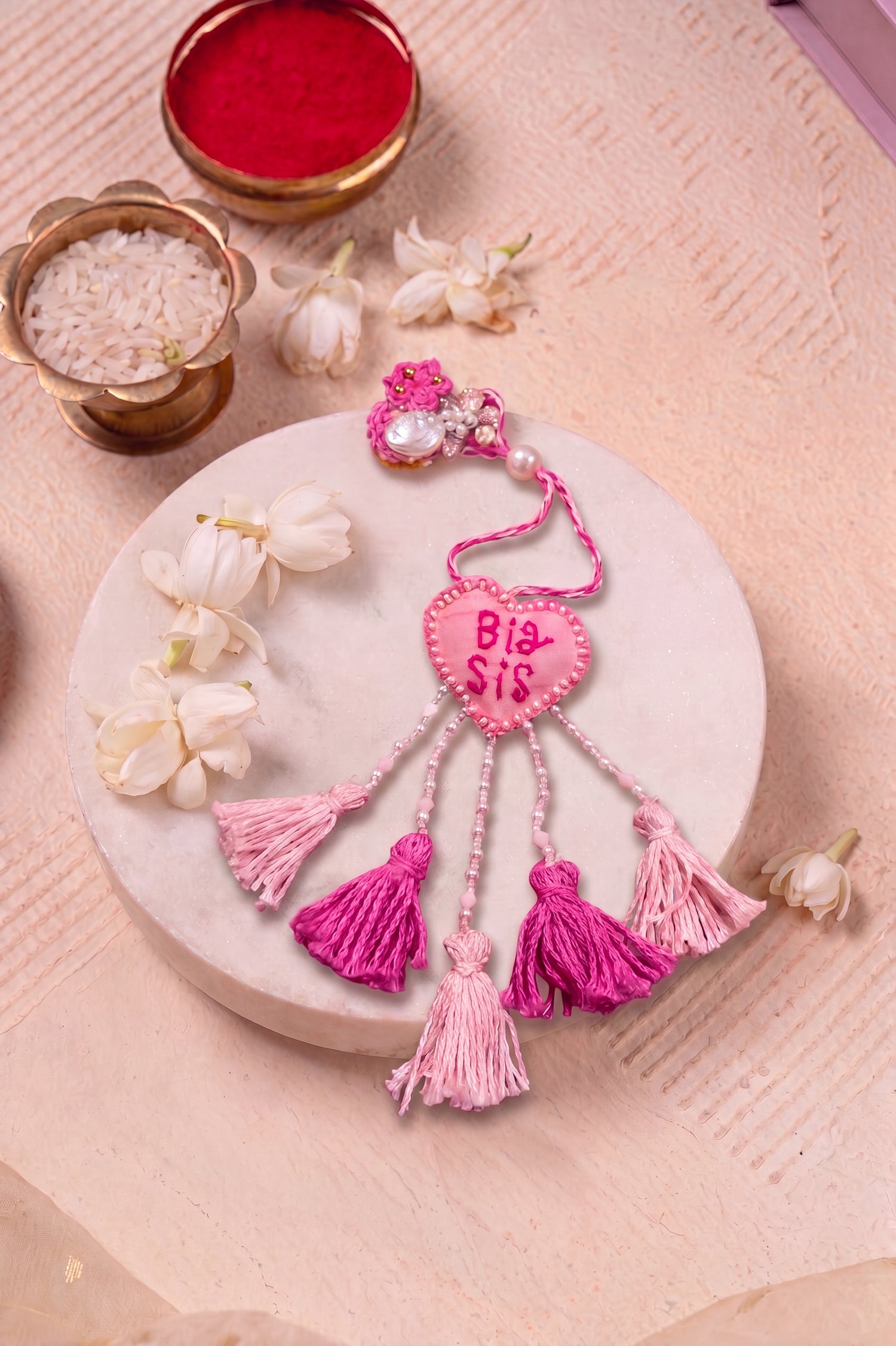 Handmade "Big Sis" Lumba Rakhi