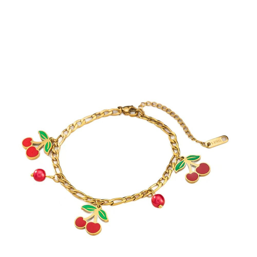 Cherry on top' Chain Bracelet