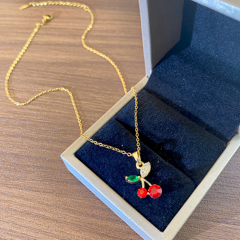 Cherry Pop Pendant Necklace
