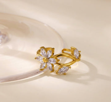Crystal Flora Ring