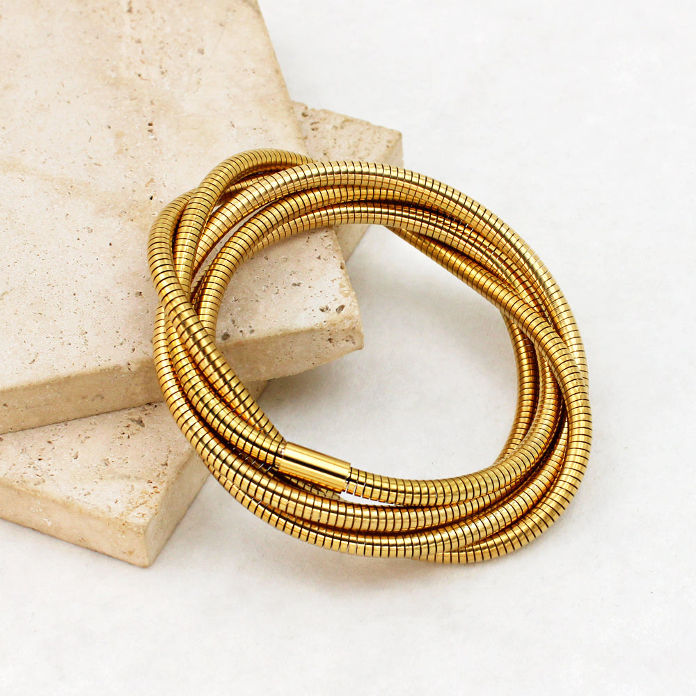 Triple Spiral Bracelet