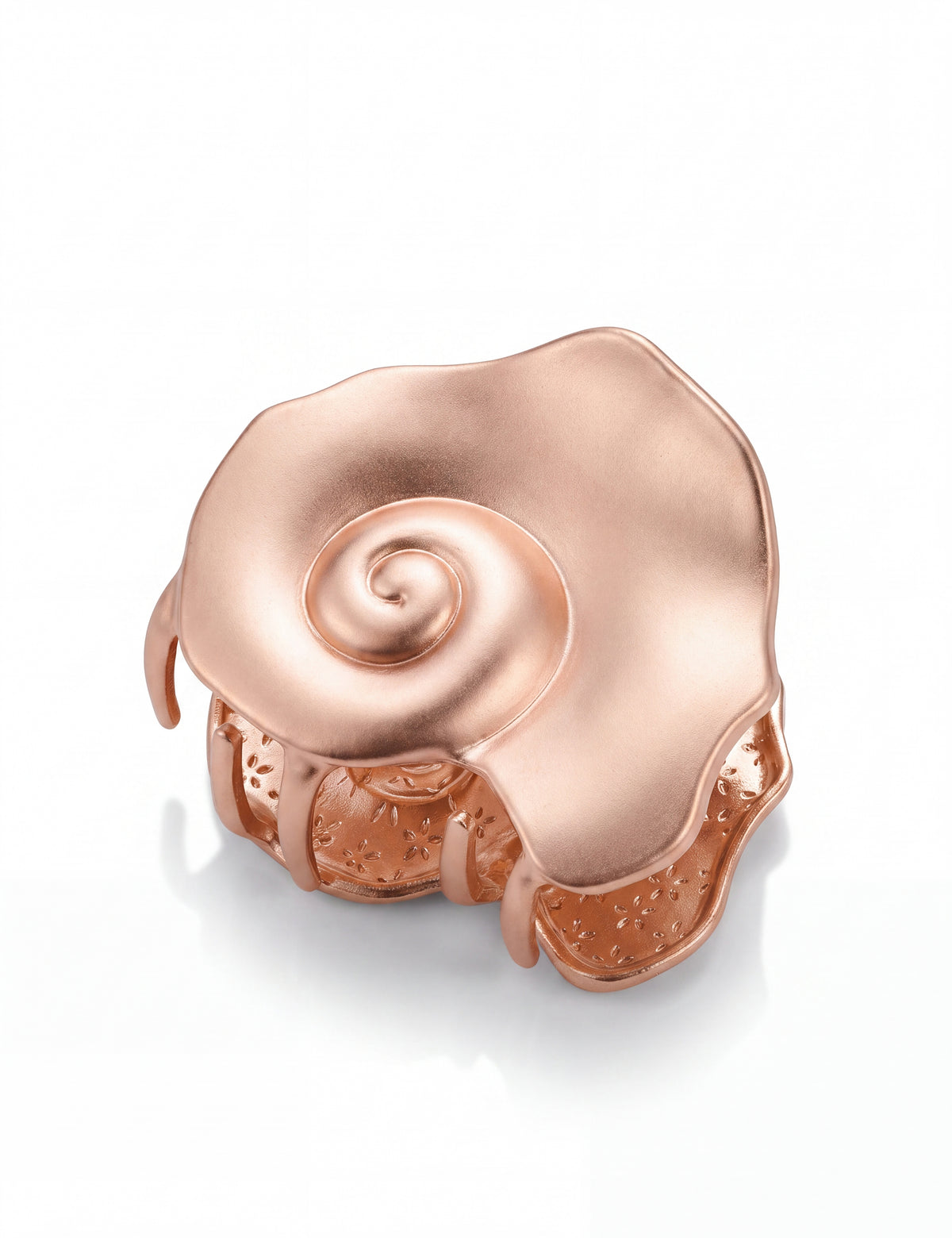Rose Gold Seashell Metal Hair Claw Clip