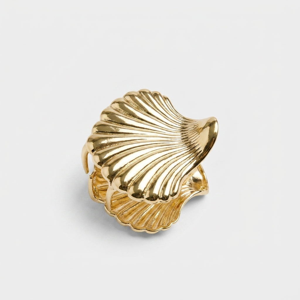 Seashell Metal Hair Claw Clip