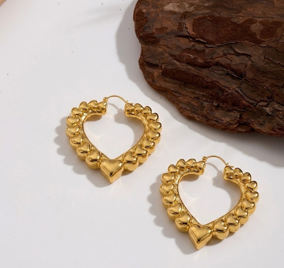 Sweetheart Oversized Hoops