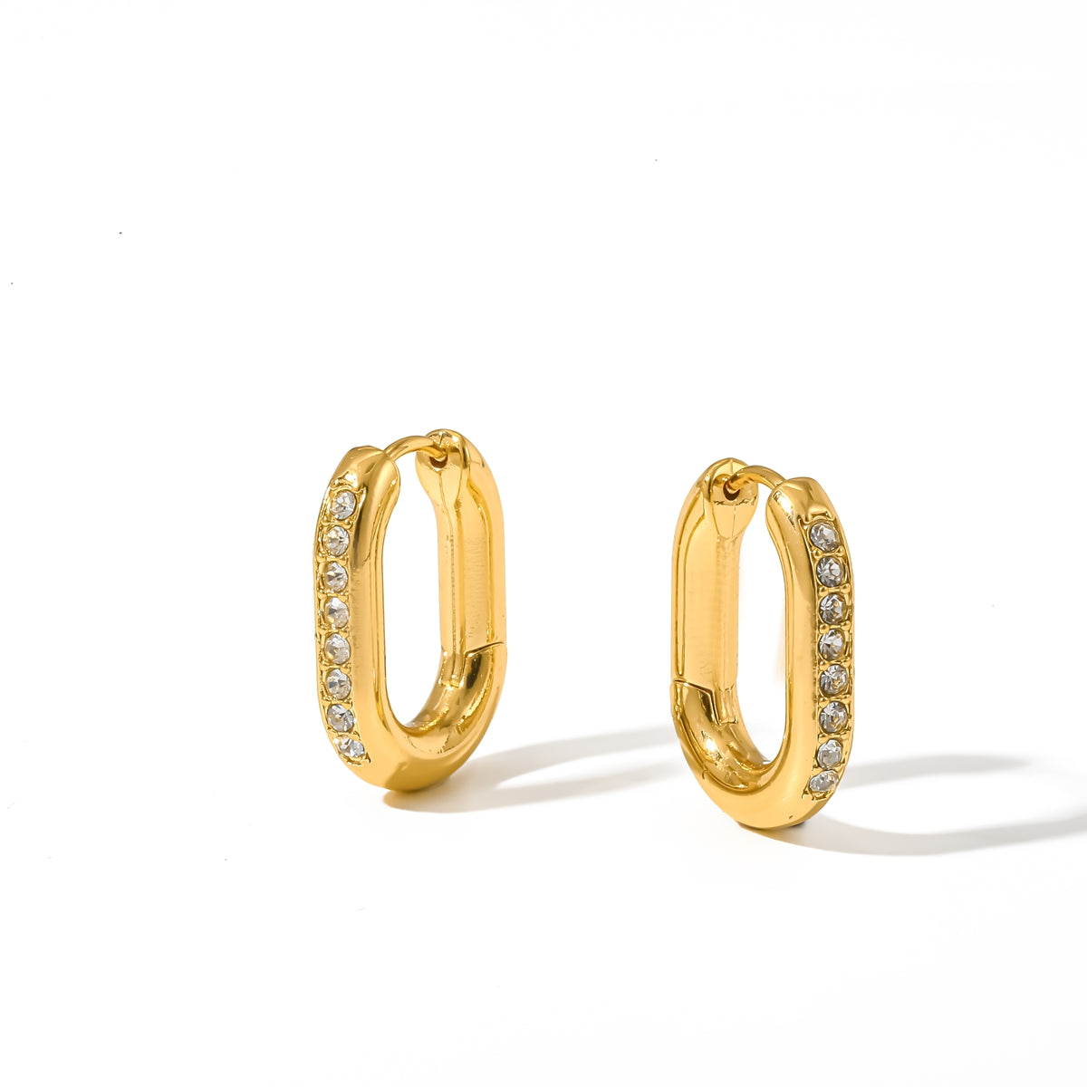 Luxe Sparkle Hoops