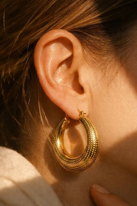 Chunky Textured Hoops