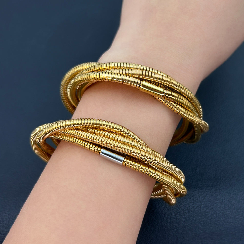 Triple Spiral Bracelet