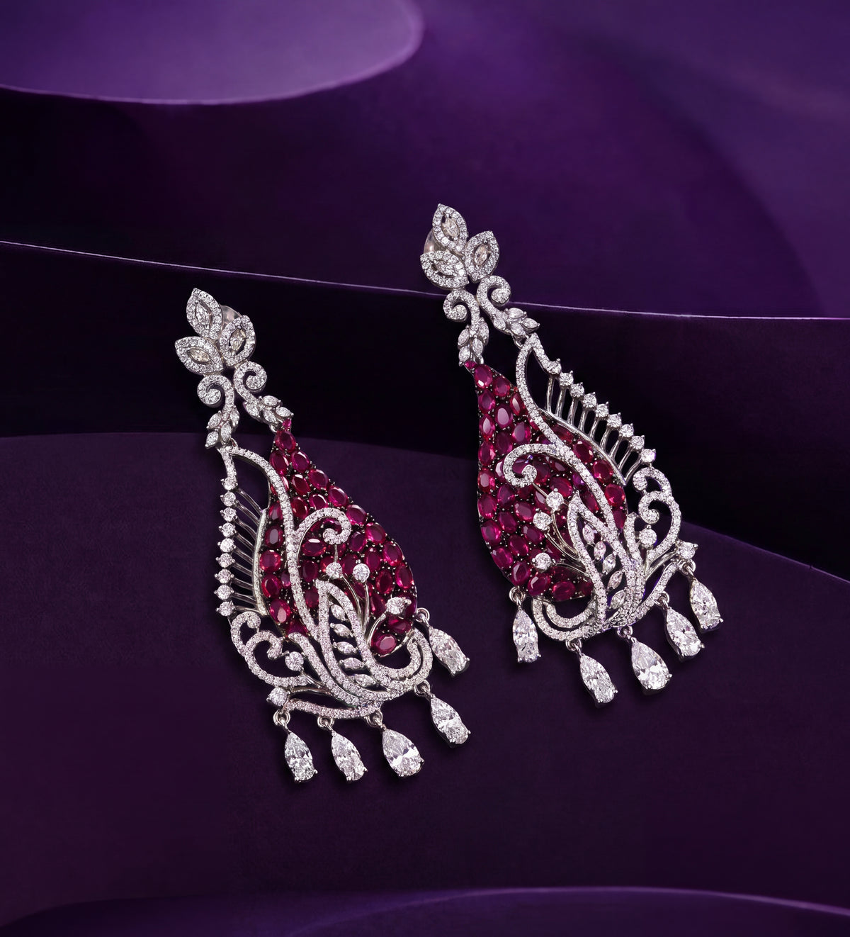 CZ Grand Chandelier Earrings