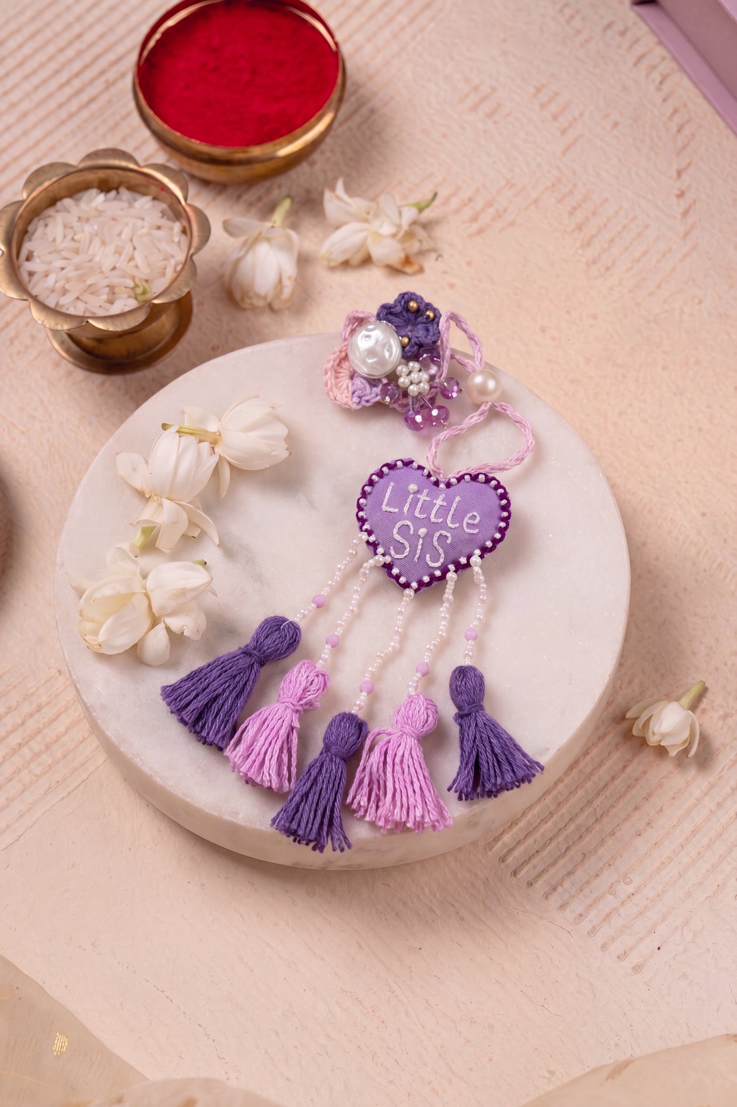 Handmade "Little Sis" Lumba Rakhi