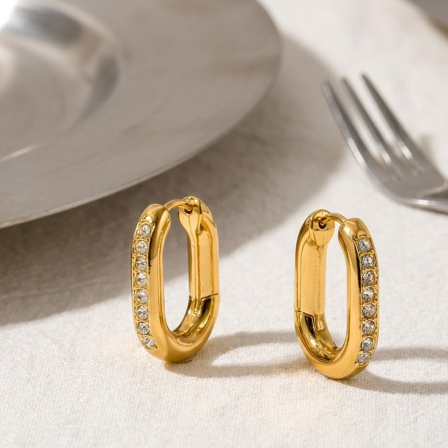 Luxe Sparkle Hoops