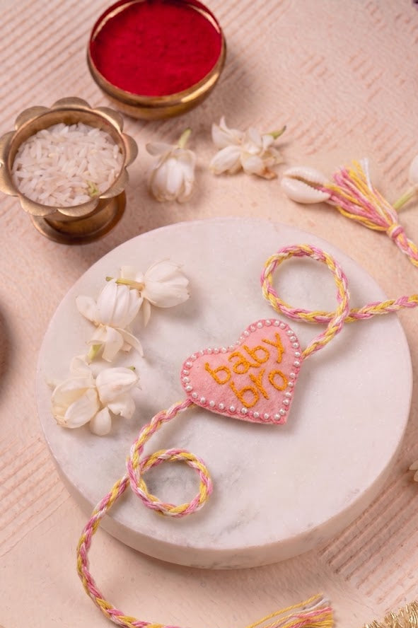 Handmade “BABY BRO” Thread Rakhi