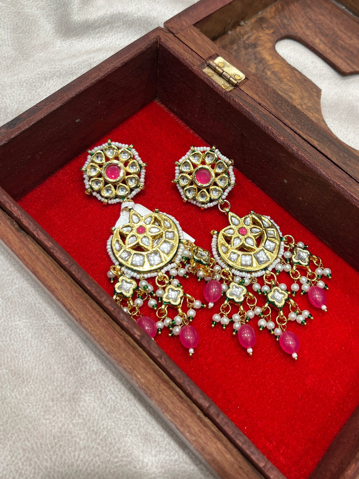 Amira Kundan Statement Earrings