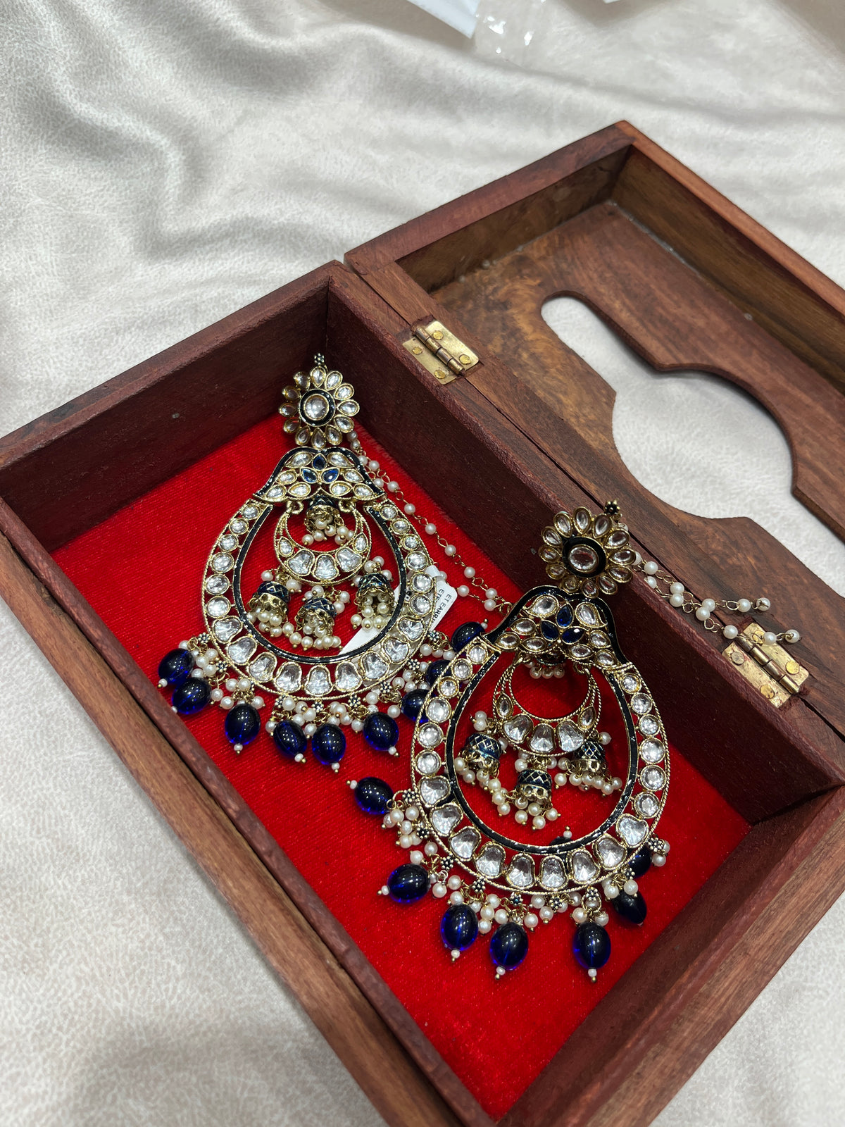 Maharani Kundan Chandbali Earrings