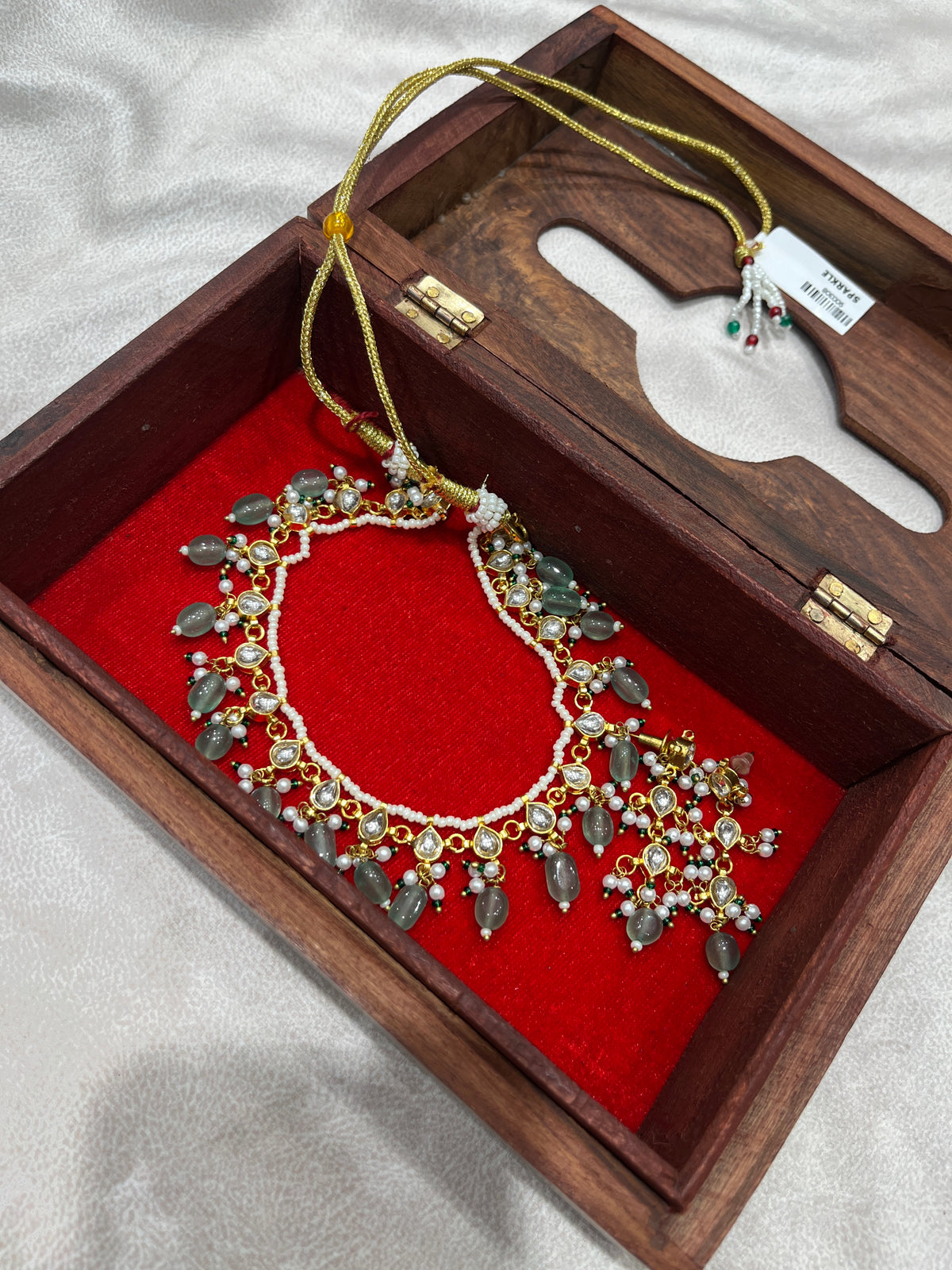 Pachi Kundan Necklace with Earrings