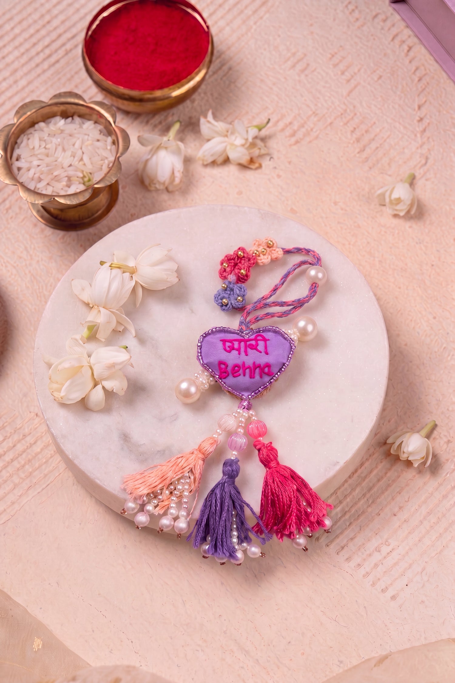 Handmade "Pyari Behna" Lumba Rakhi